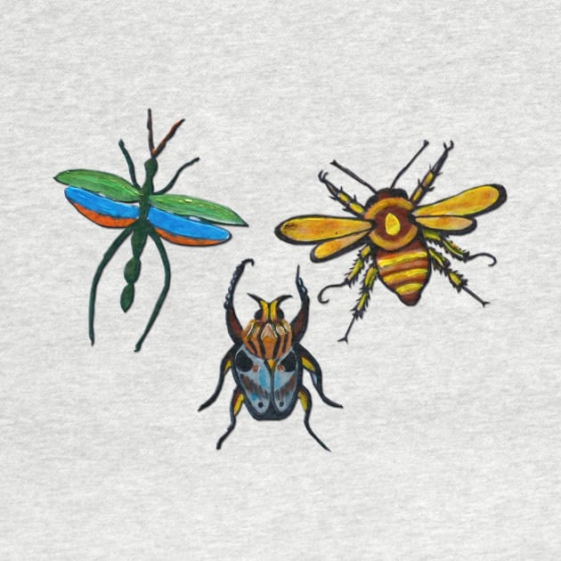 Funny Insects by PaintingsbyArlette